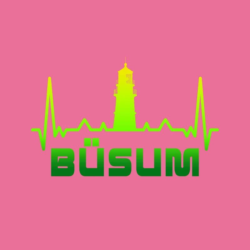 Büsum lighthouse design / gift idea