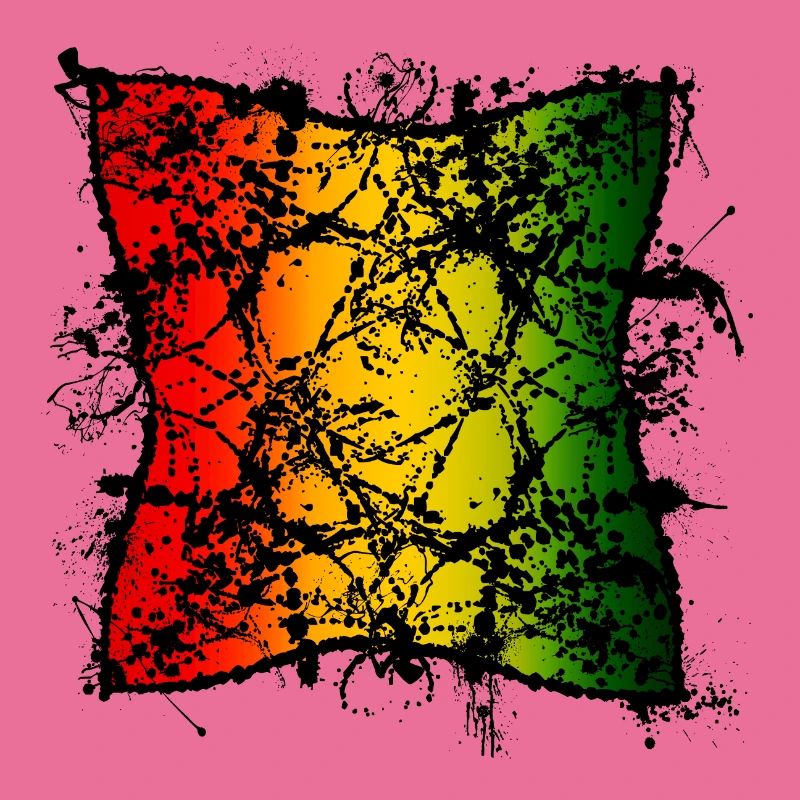 Abstraction de la feuille rasta avec dégradé