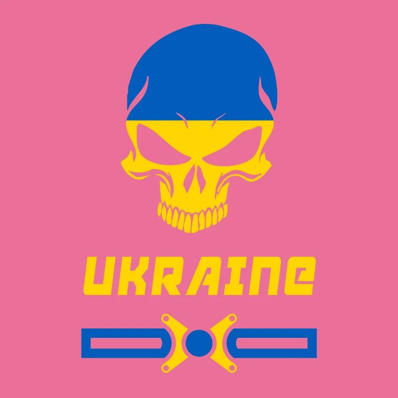 Conception de crâne d'Ukraine / idée cadeau