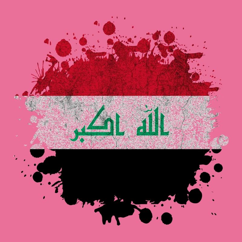 Conception de drapeaux Splash Irak