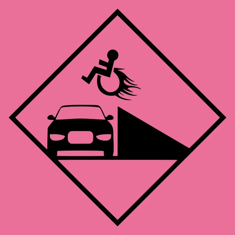 Rollstuhlfahrer springt über eine Rampe #