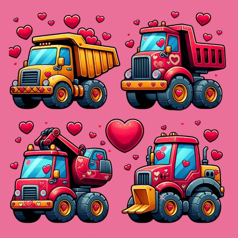 Tiny Builders' Affection - Construction T-Shirt