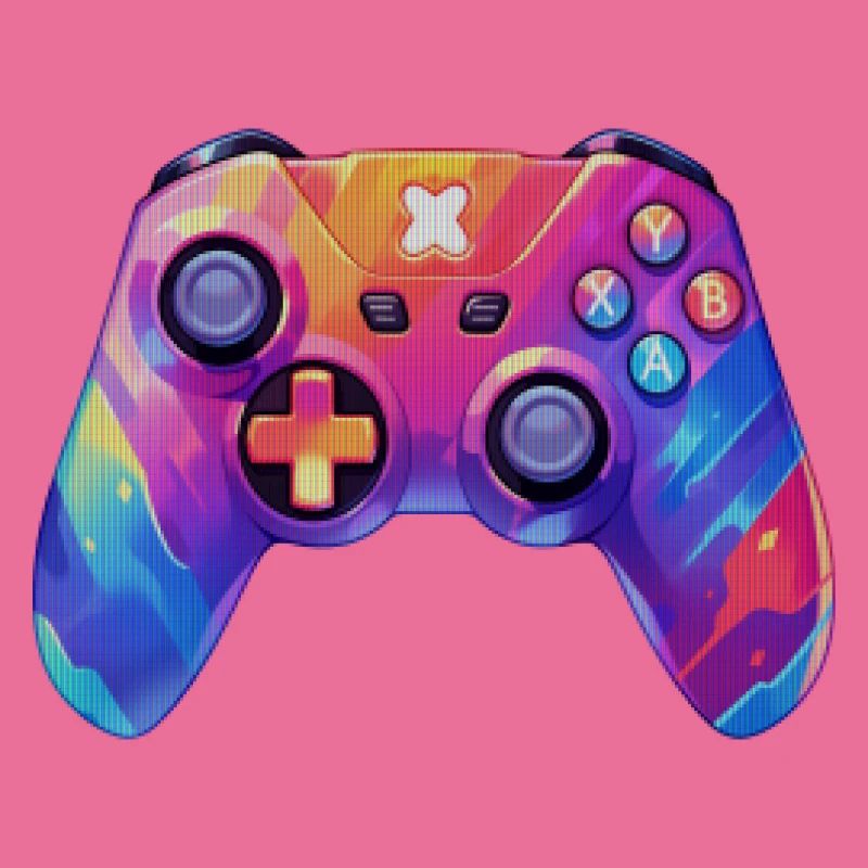 Pixel-Art-Videospiel-Controller