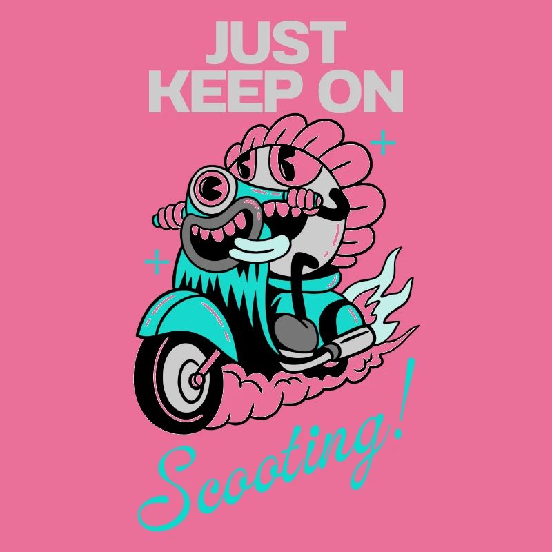 Just Keep On Scooting – Comic Scooter Fun