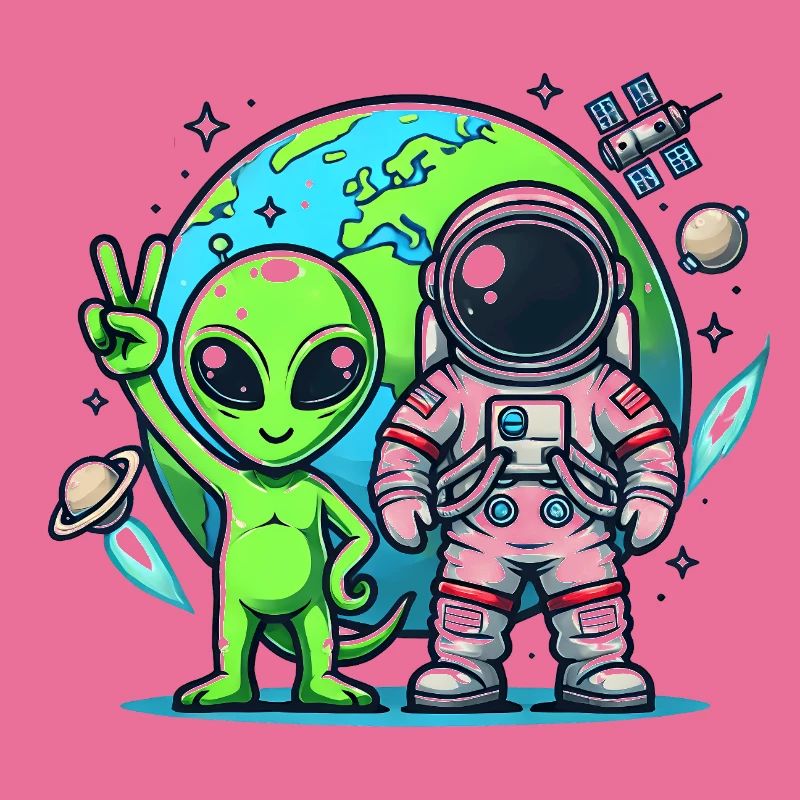 Astronautes extraterrestres dans l’espace