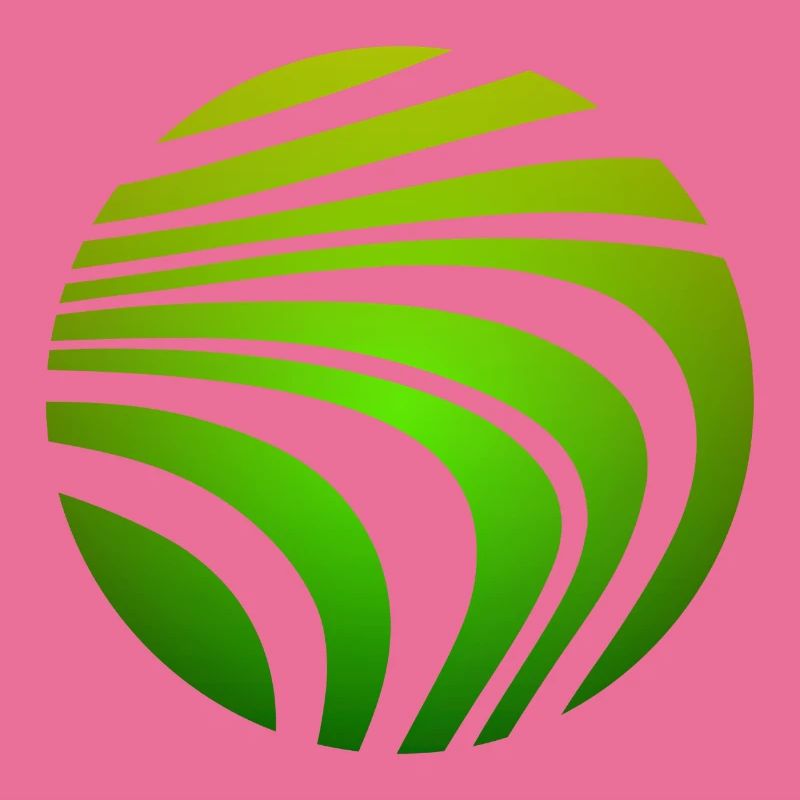 Psychedelic Pattern Green Gradient