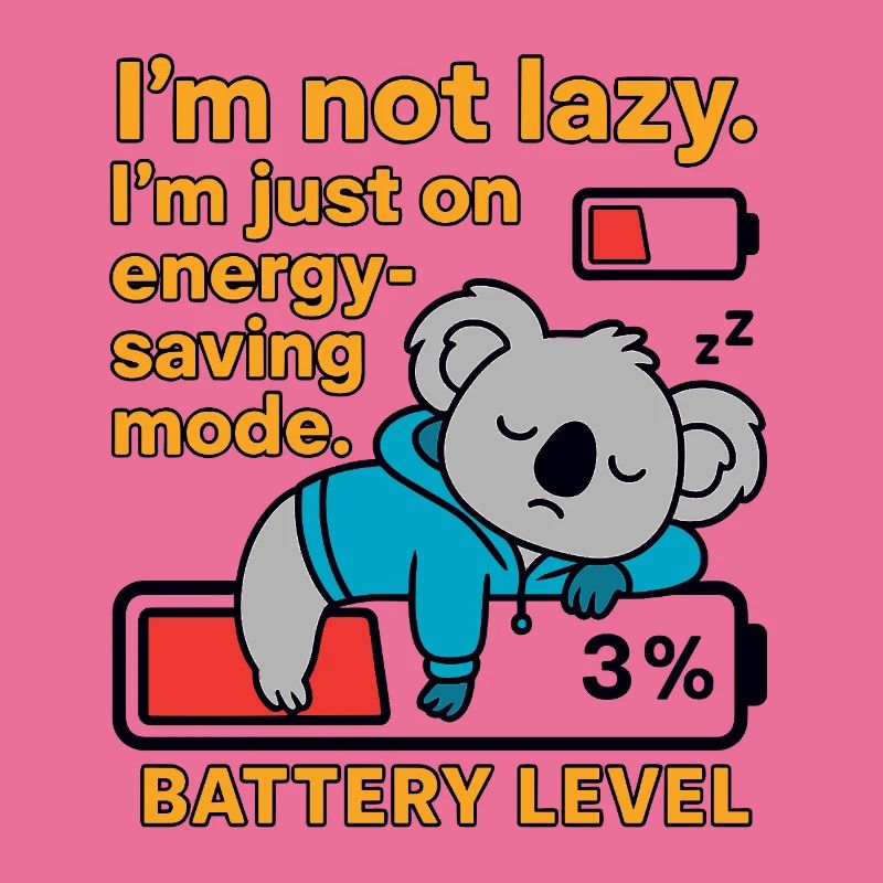 Koala in energy-saving mode