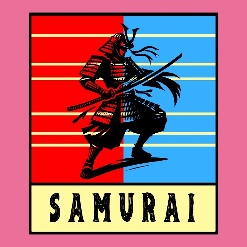 Retro Samurai Warrior