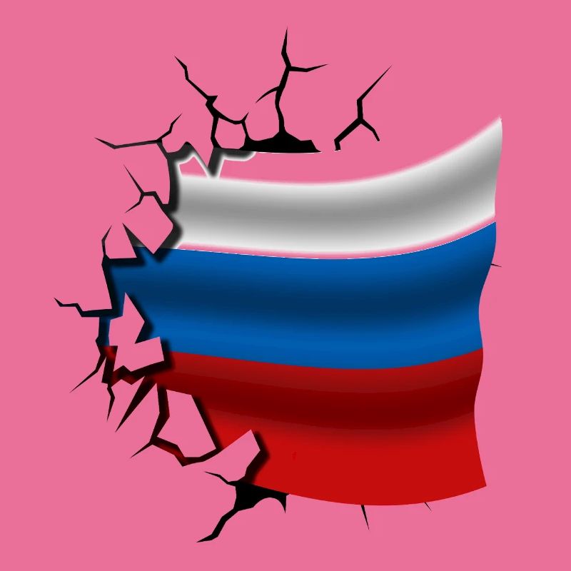 Drapeau de la Russie - Russie - Drapeau Broken Design