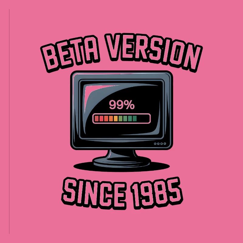 Retro Computer Fortschritt Design