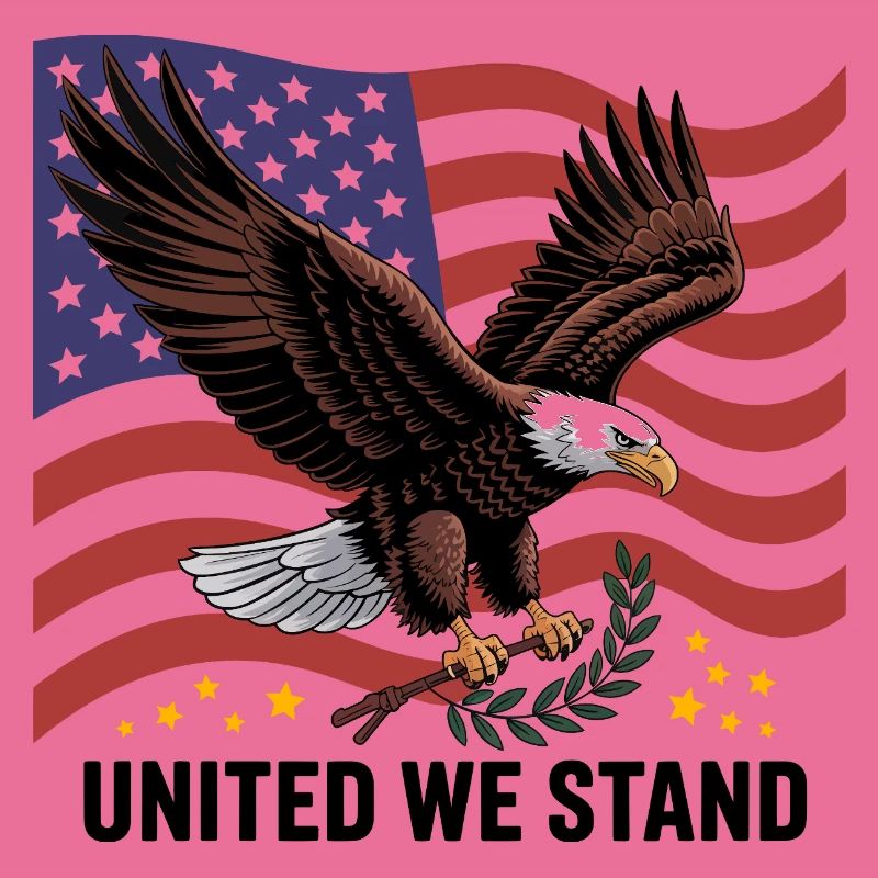 Aigle et drapeau