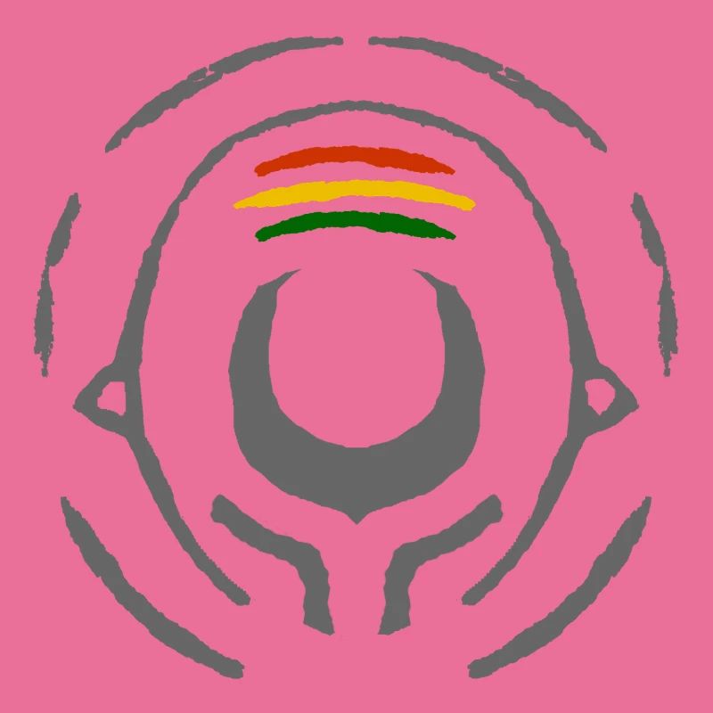 Abstract Reggae Circle Pattern