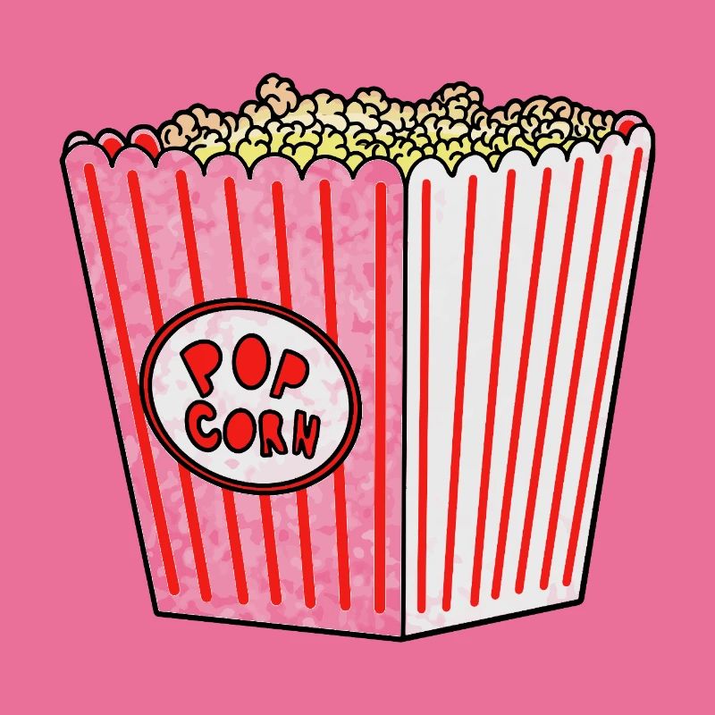 Popcorn Stripe Burst Eimer Retro