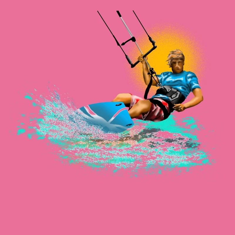 Kitesurf Neon Splash