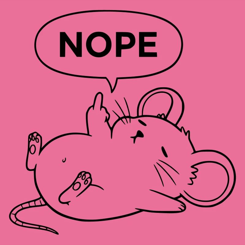 Nope Maus | Freches Mittelfinger Statement