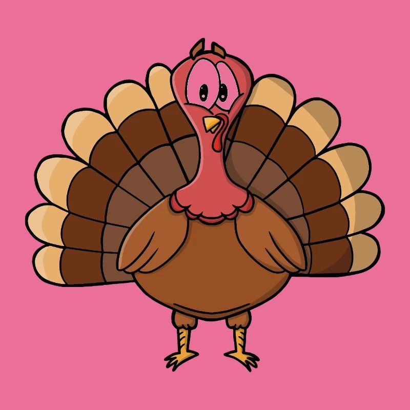 Dinde à queue large