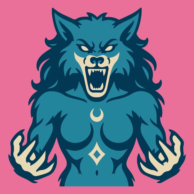 Conception de puissance Moonwolf