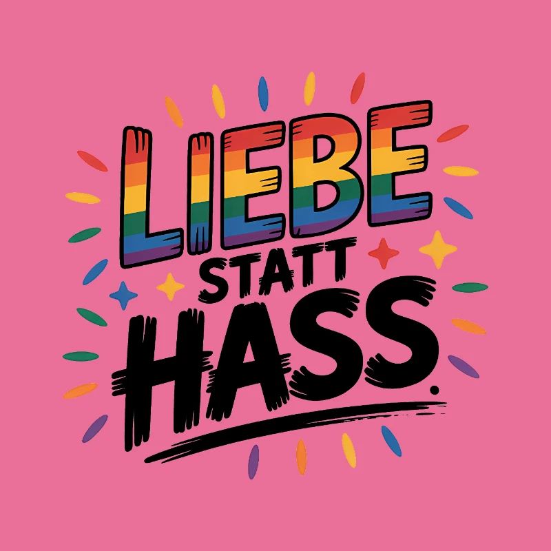 Love Instead Than Hate - Logo Cool Pride