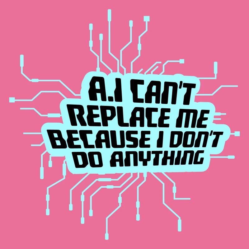 AI Can't Replace Me I Don't Do Anything Humor Joke