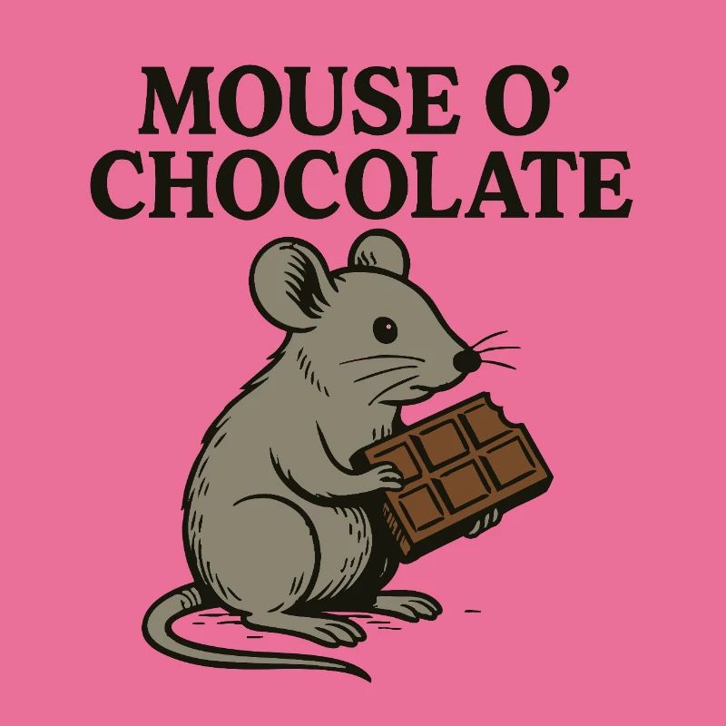 Souris o’Chocolat Jeu de mots Souris Chocolat