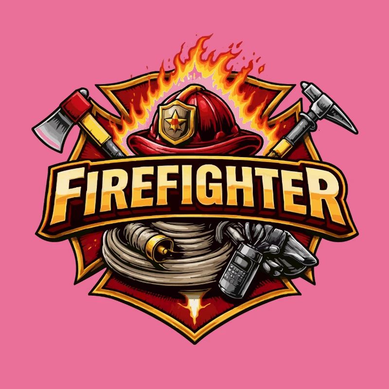 Firefighter Hero Emblem Fire Brigade