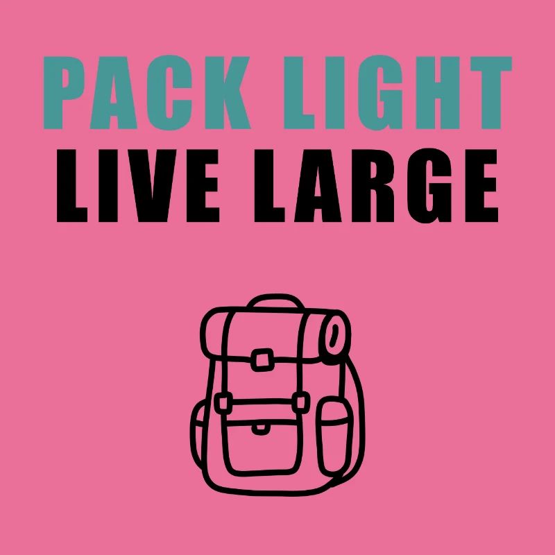 Pack Light Live Large Backpack