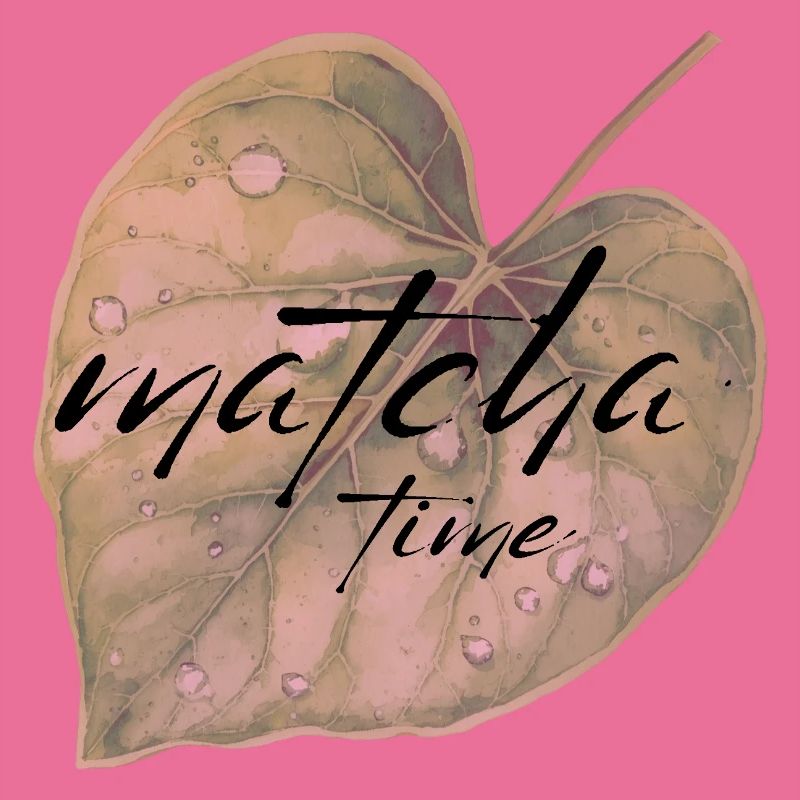 Matcha, feuille, vert, temps