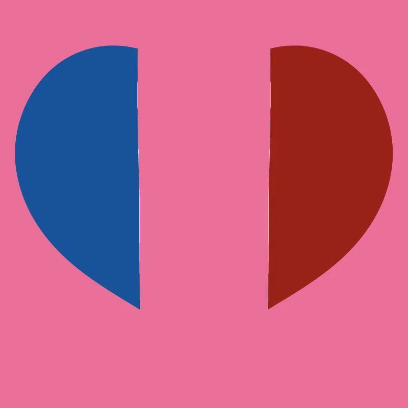 Cœur du drapeau français