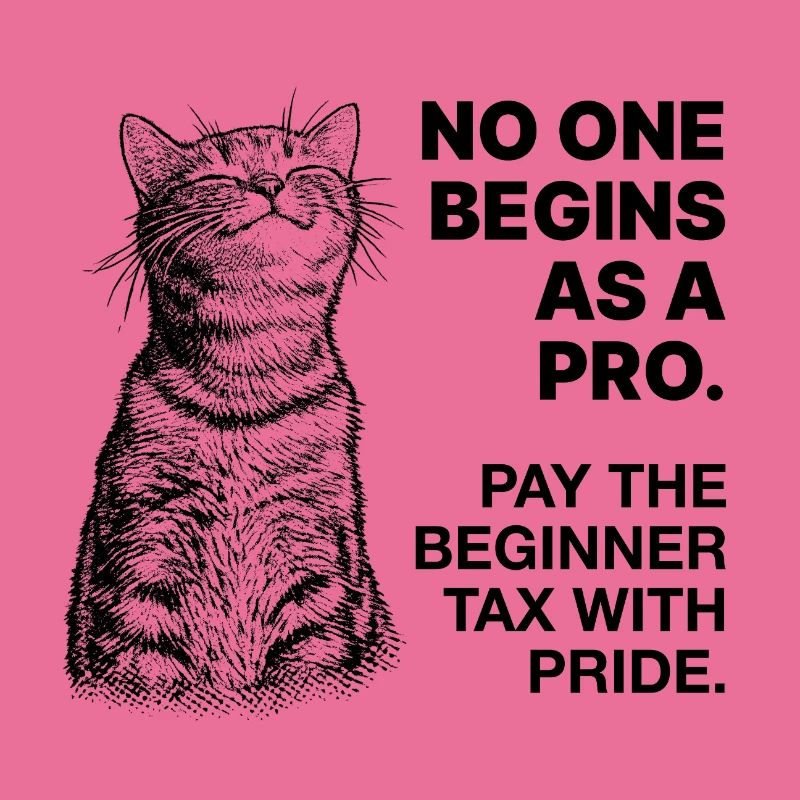 Beginner Mindset – Learning Cat Halftone