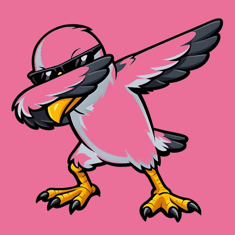 Dabbing Möwe