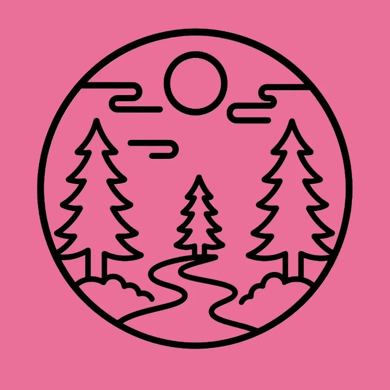 Moonforest Path Silhouette
