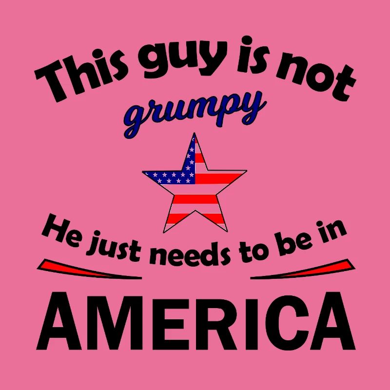 Grumpy Star with US Flag Star