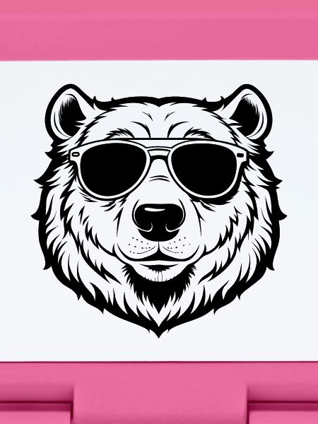 Cool Polar Bear with Sunglasses