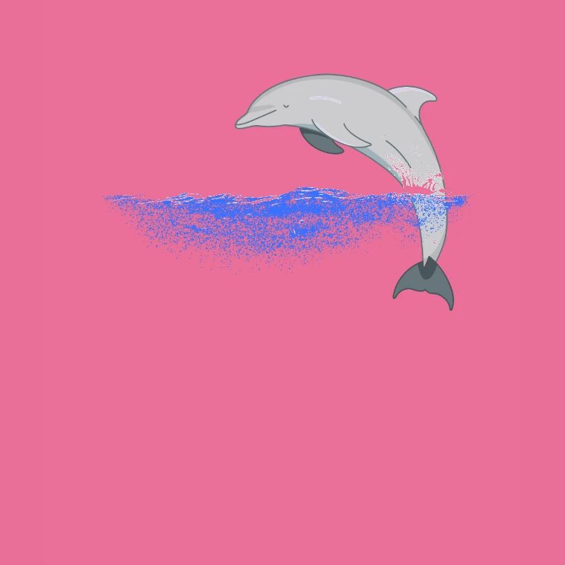 Conception de dauphins sautant