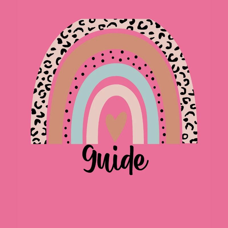 Guide Rainbow Leopard Funny Guide Gift