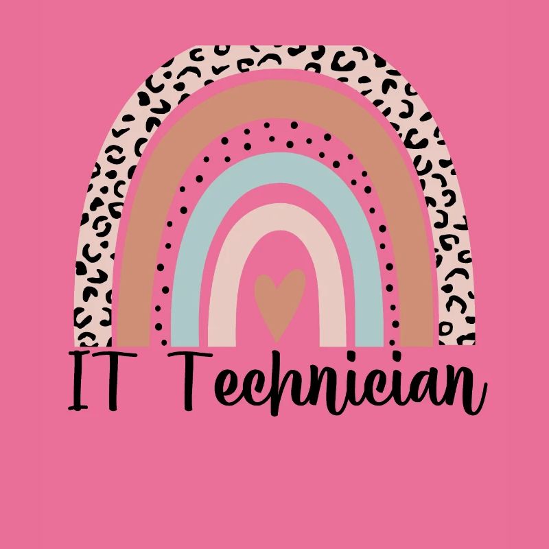 Technicien informatique Rainbow Leopard Drôle technicien informatique