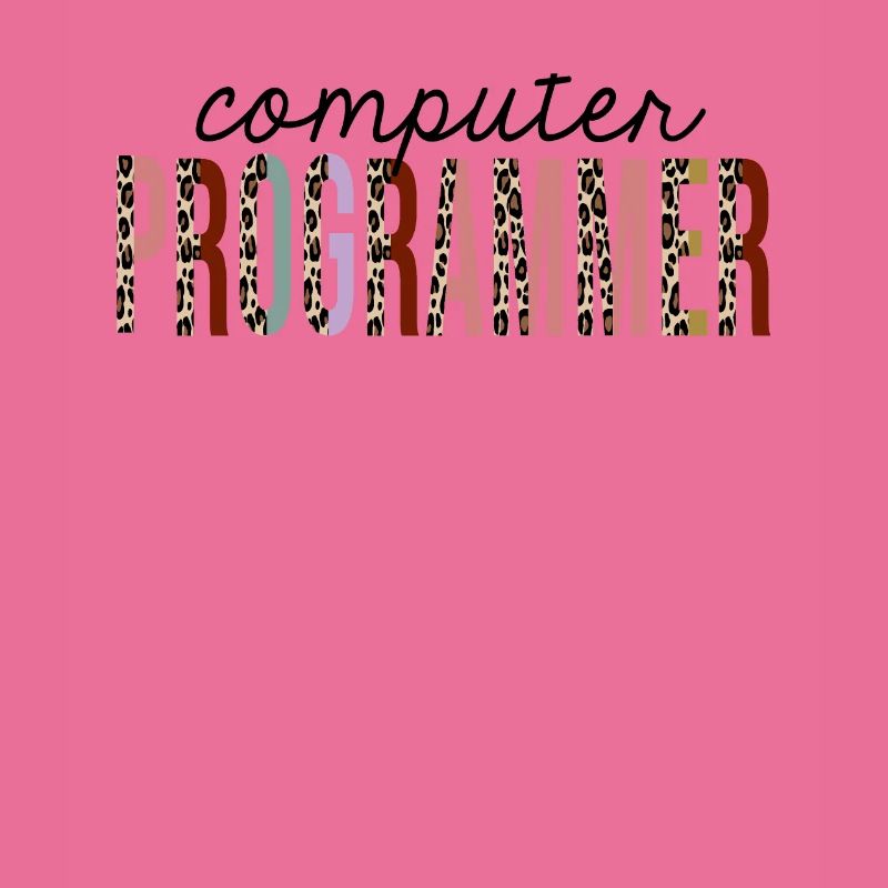 Computer Programmer Leopard Print Funny