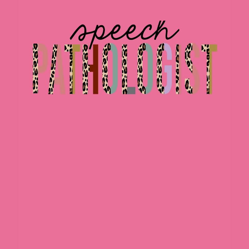 Speech Pathologist Leopard Print Funny
