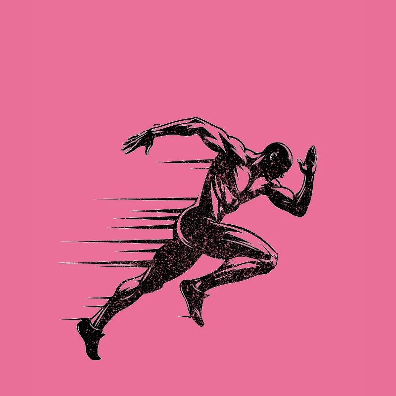 Track Runner Sprinter Sprinting 100m sprinter