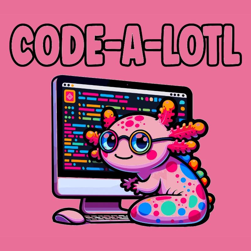 Lustige Codierung Axolotl Programmierung Geschenk