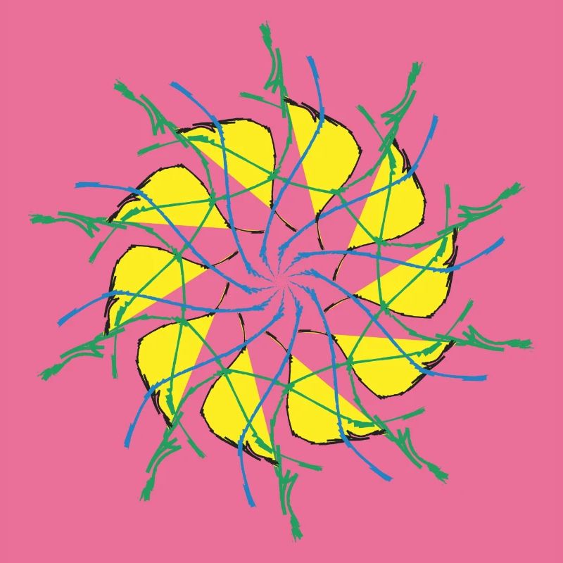 Random patterns circled