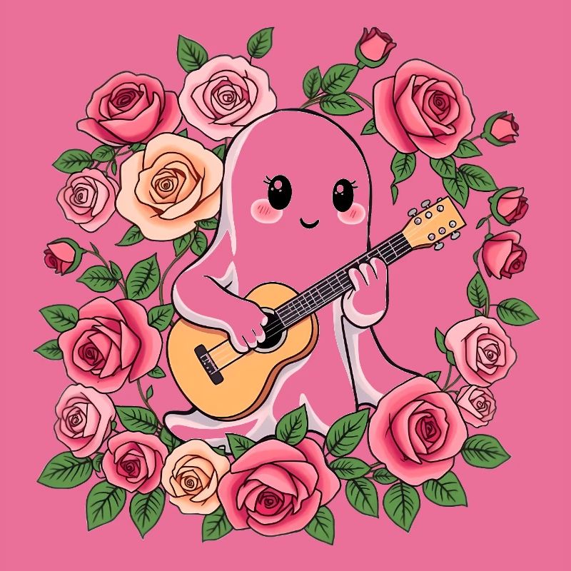 Ghost plays guitar