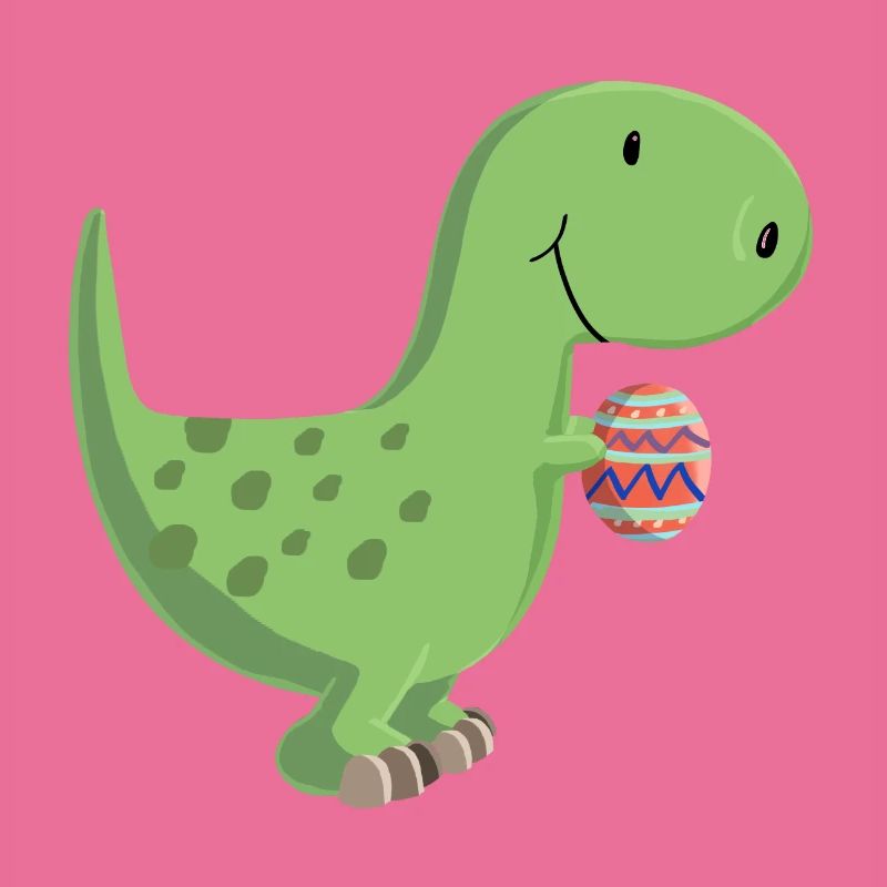 Dino with egg