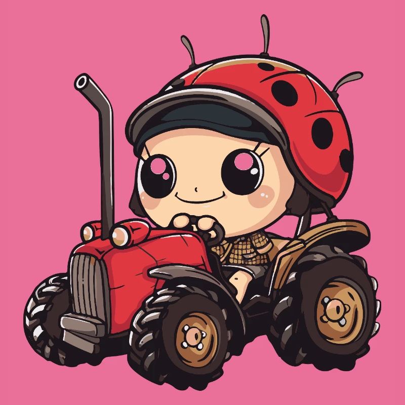Fermier de tracteurs Ladybug