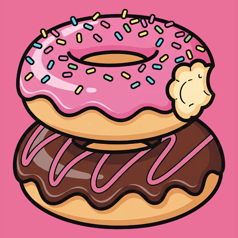 Sweet Stack Donuts Pop Art