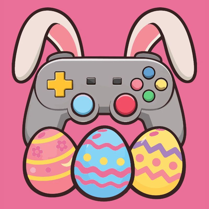 Bunny Gaming Controller Easter Gamer Fun