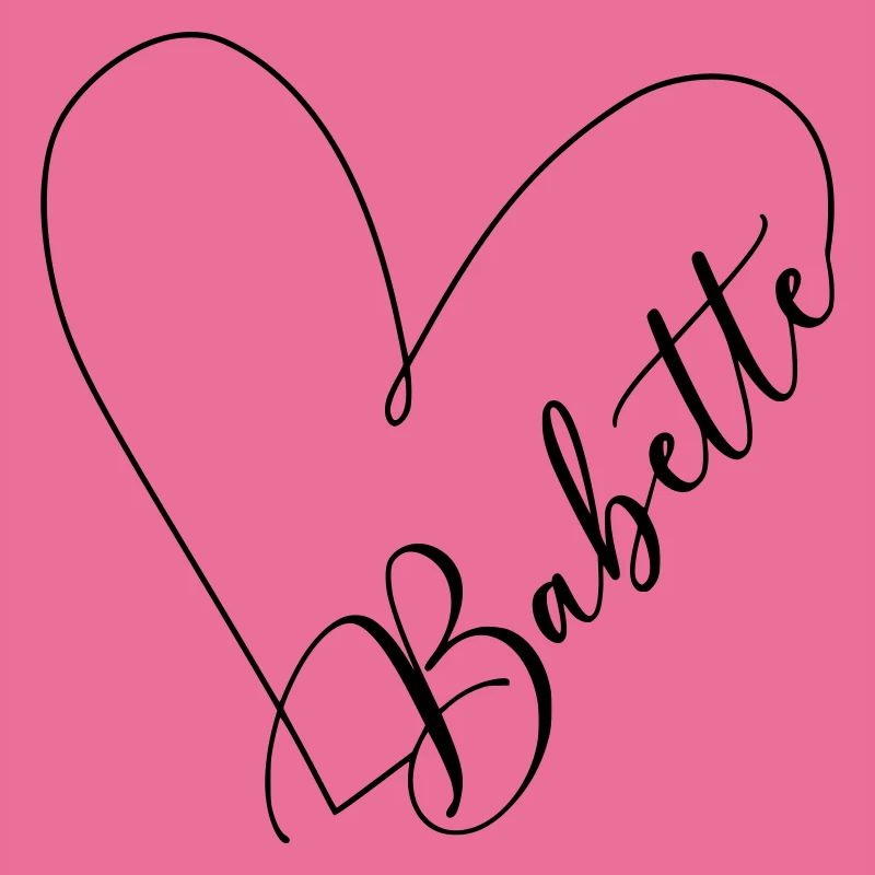 Babette Name Heart Line
