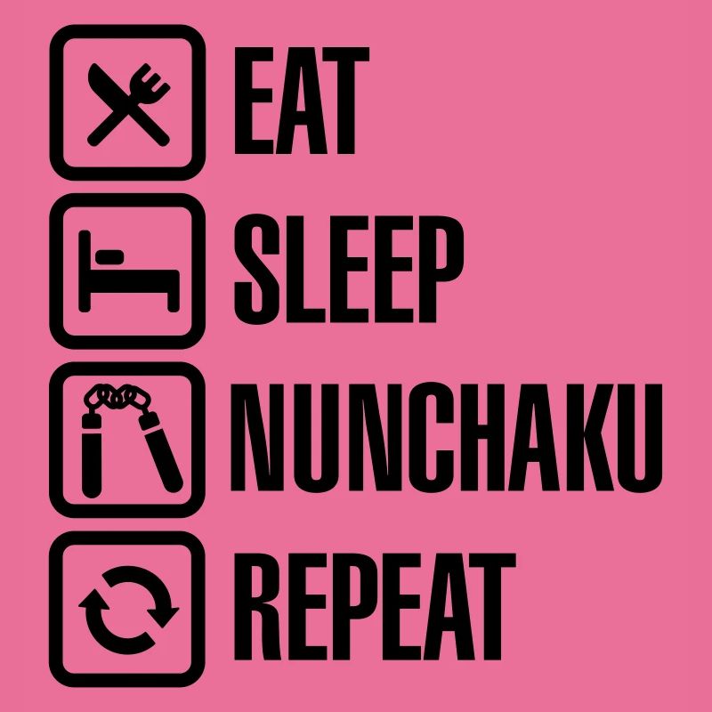 Eat Sleep Nunchaku Repeat
