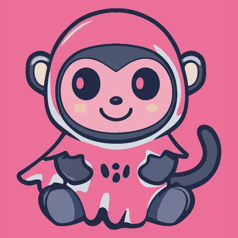 Monkey Halloween Ghost