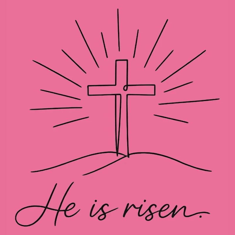 Crucifix He is Risen Easter Jesus